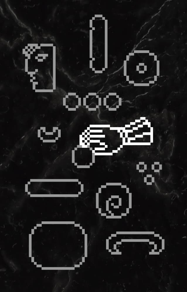 a cursor hovers over various Mayan symbols