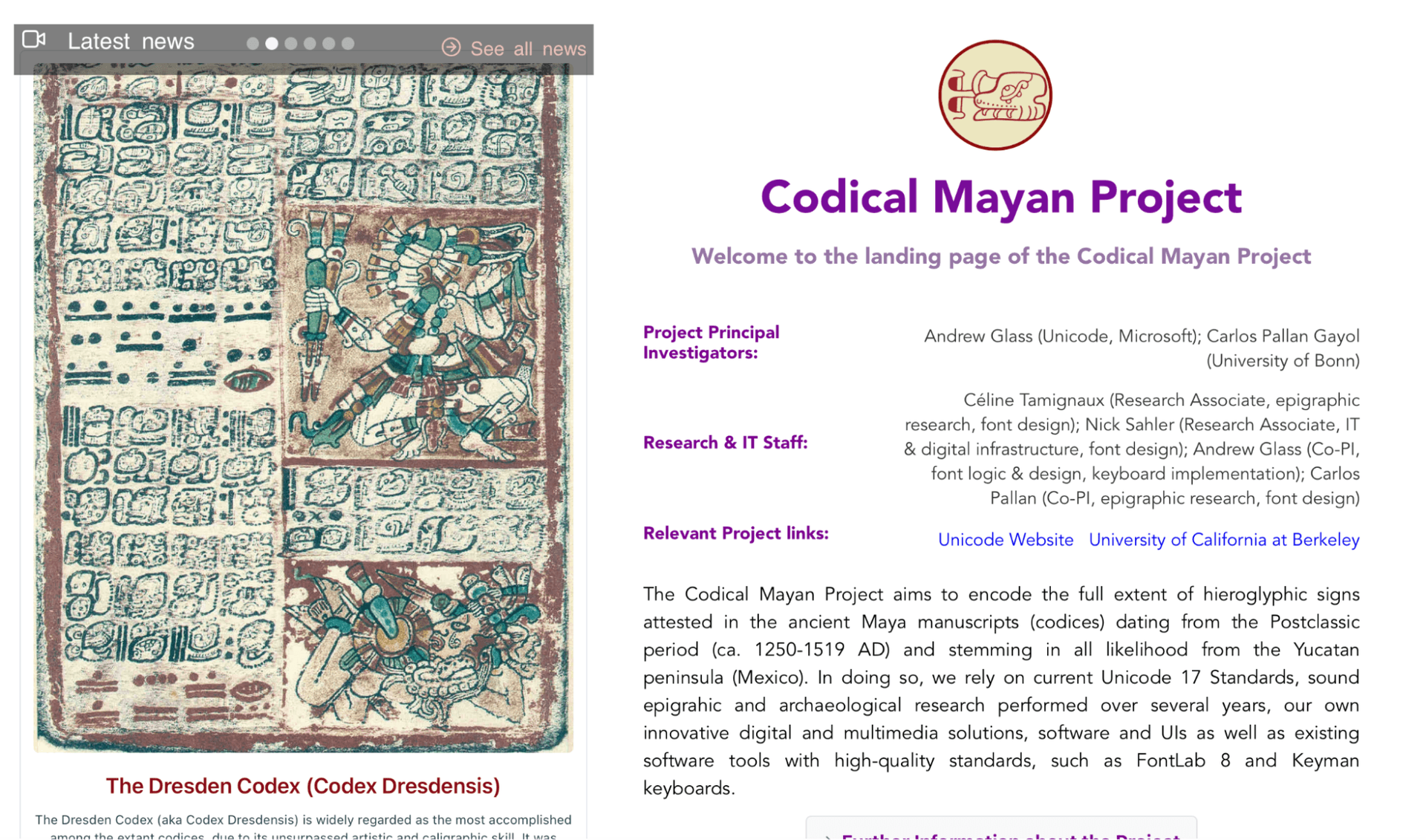The Codical Mayan Project alt_text